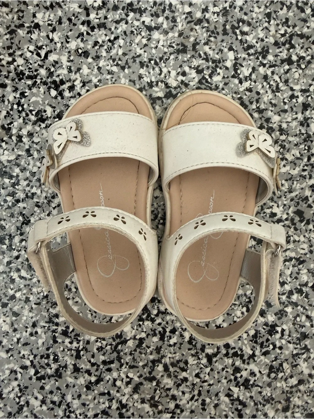 Toddler Jessica Simpson Sandals with Butterfly Accent